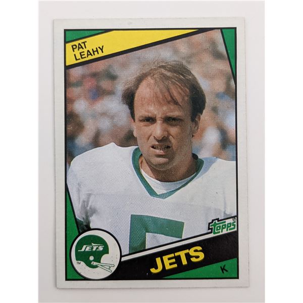 Pat Leahy Football Trading Card - Topps #151 1984