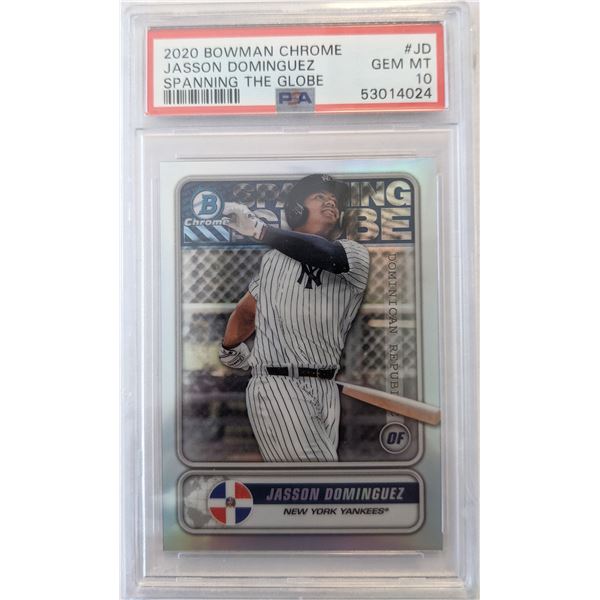 2020 Bowman Jasson Dominguez Paper Prospects PSA 10 Yankees