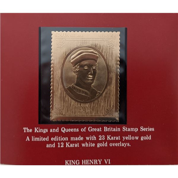 The Kings and Queens of Great Britain Stamp Series - King Henry VI