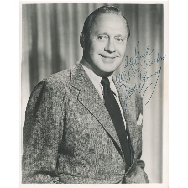Jack Benny signed photo