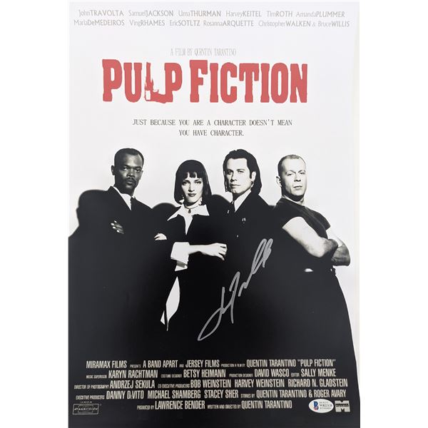 Pulp Fiction Signed Poster- Beckett