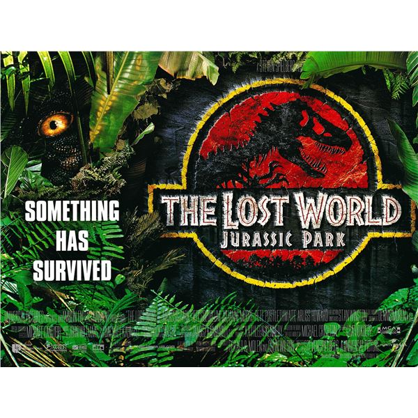 The Lost World: Jurassic Park original 1997 vintage British Quad poster