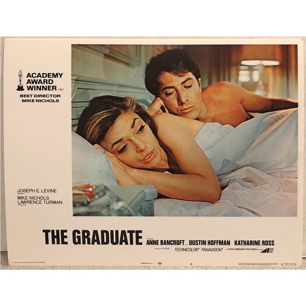 The Graduate original 1972R vintage lobby card