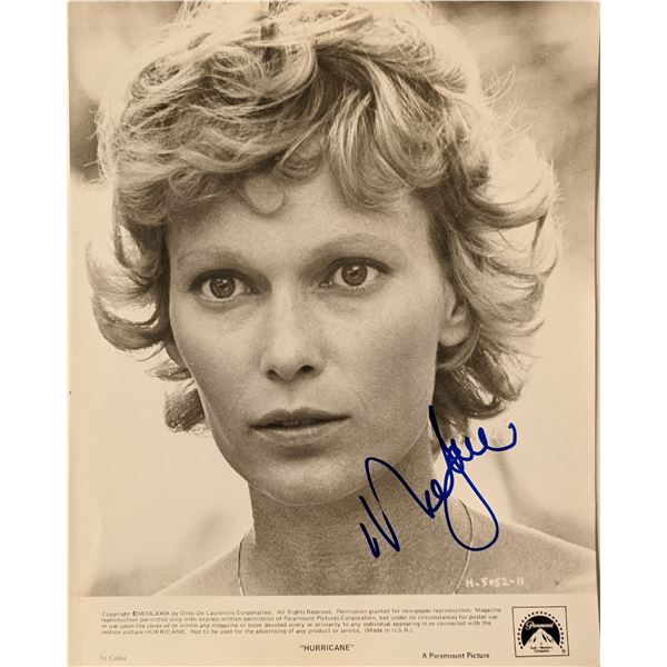 Mia Farrow Hurricane signed photo