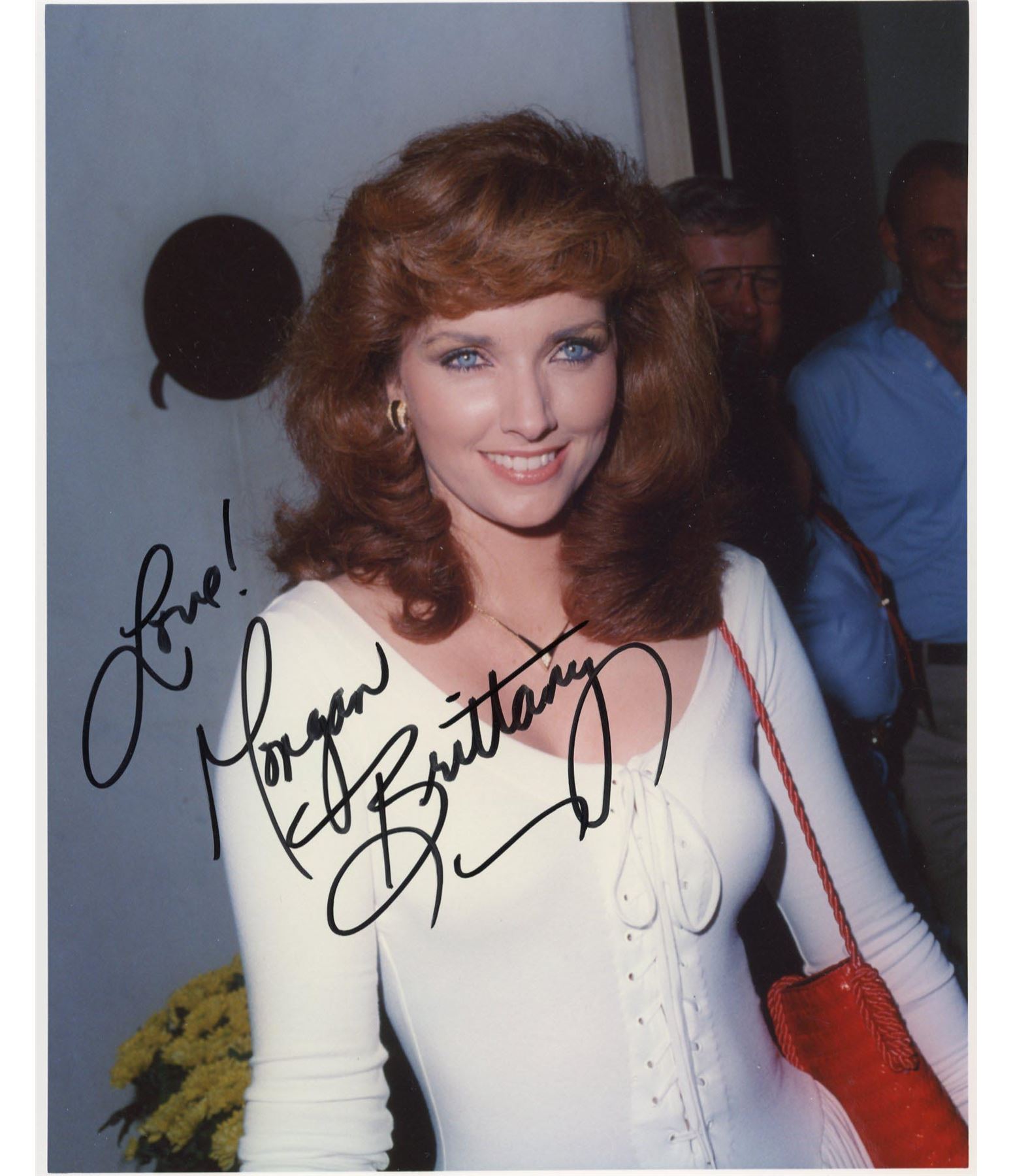 Morgan Brittany signed Dallas photo