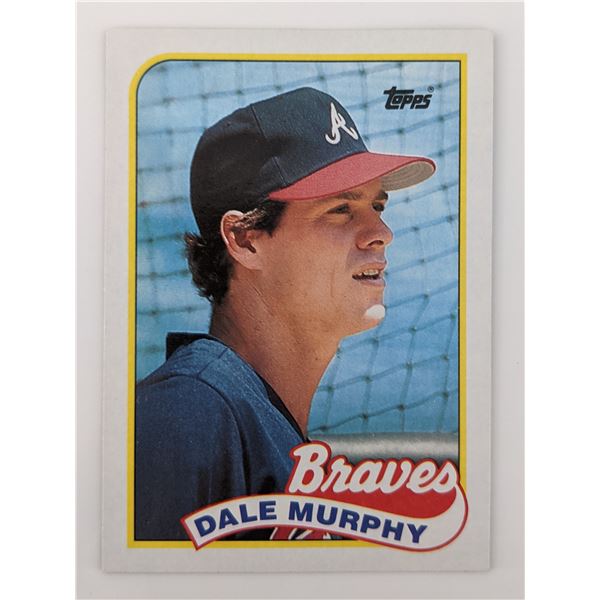 Dale Murphy Baseball Trading Card - Topps #210 1989