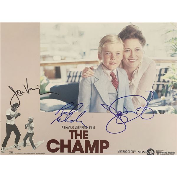 The Champ cast signed lobby card