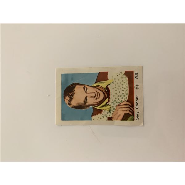 Gary Cooper unsigned cigarette card