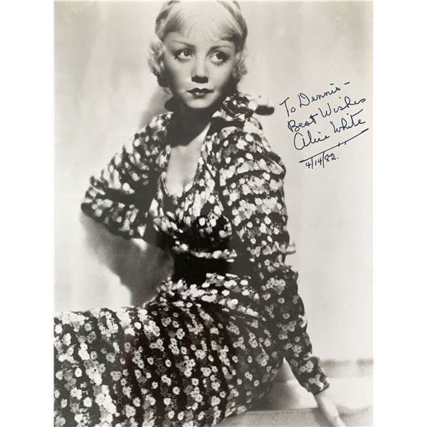 Alice White signed photo