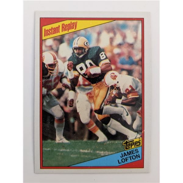 James Lofton Football Trading Card - Topps Instant Replay #273 1984