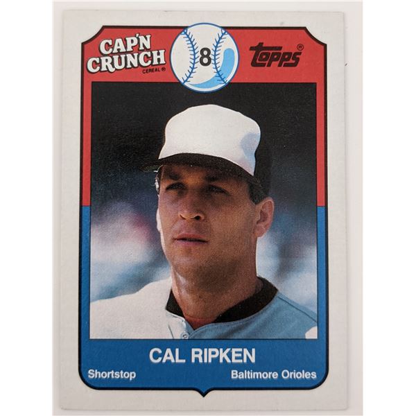 Cal Ripken Jr. Baseball Trading Card - Topps Cap'n Crunch #6 1989