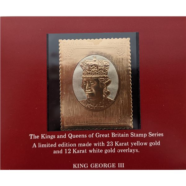 The Kings and Queens of Great Britain Stamp Series - King George III