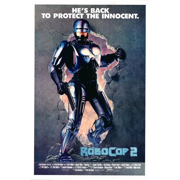 Robocop 2 original 1990 vintage one sheet movie poster