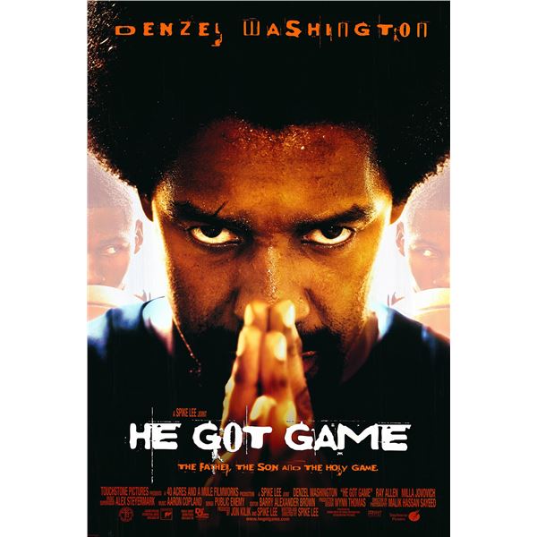 He Got Game original 1998 vintage one sheet movie poster