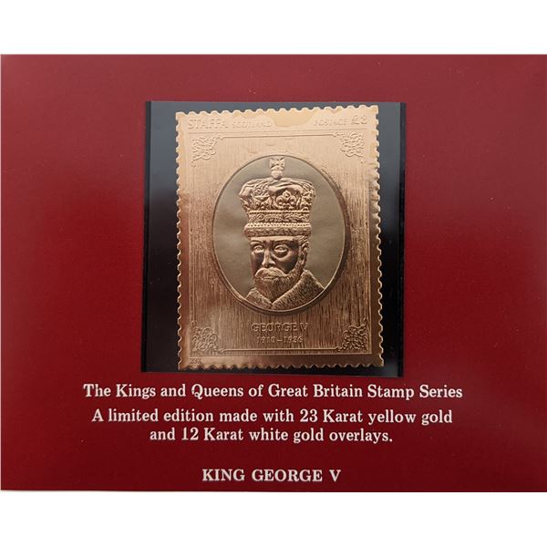 The Kings and Queens of Great Britain Stamp Series - King George V