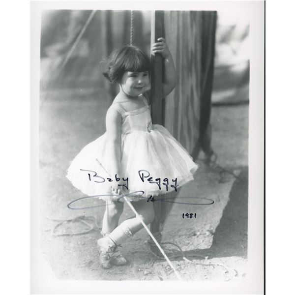 Baby Peggy signed photo
