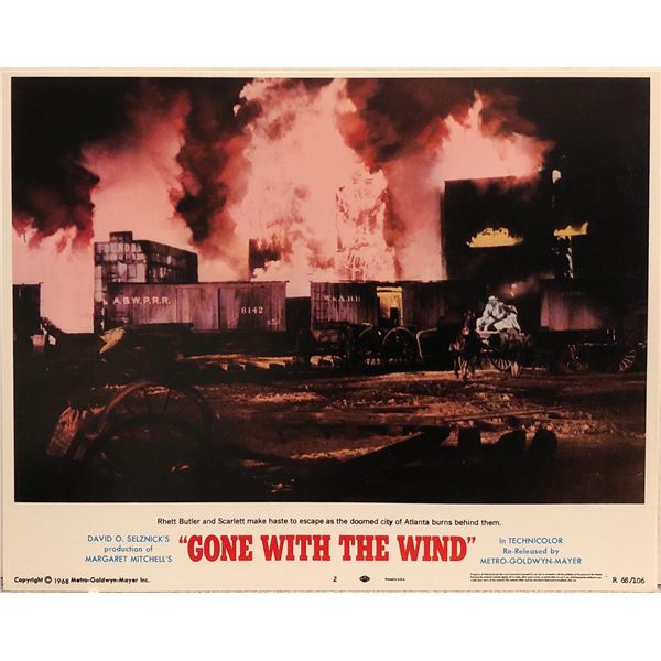 Gone with the Wind original 1968R vintage lobby card