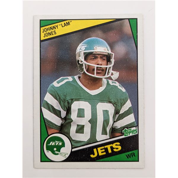 Johnny Jones Football Trading Card - Topps #149 1984