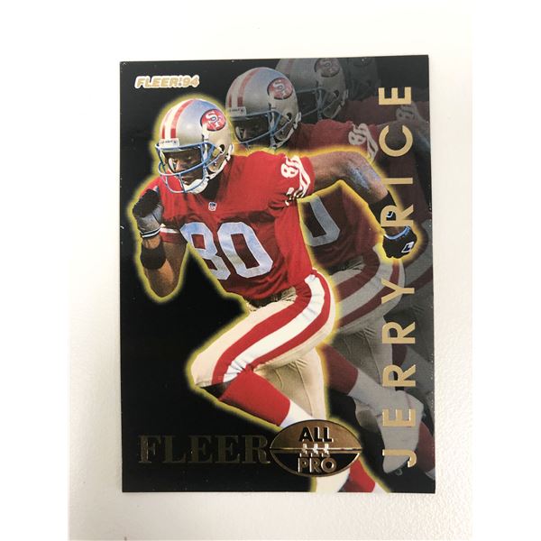 1994 Fleer All-Pro Football Card #9 Jerry Rice