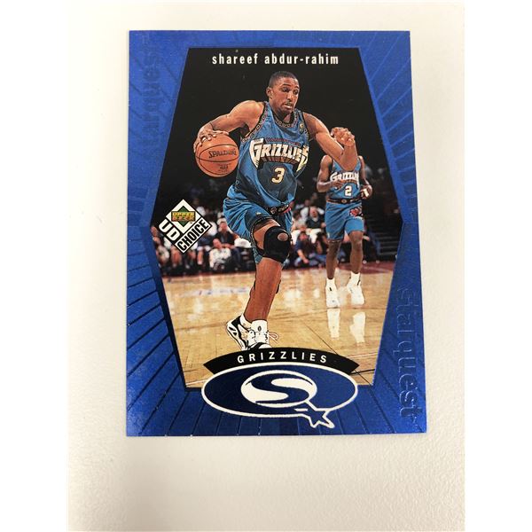 1998-99 Upper Deck Collector's Choice Starquest Shareef Abdur-Rahim #SQ28 Basketball Card