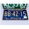 Image 2 : LOT OF 2 VINTAGE LICENSE PLATES
