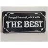 Image 1 : FORGET THE REST LICENSE PLATE