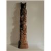 Image 1 : VINTAGE TOTEM POLE SCULPTURE - 14.5 INCHES TALL