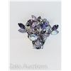 Image 2 : RHINESTONE FLORAL BOUQUET BROOCH SWAVORSKI?
