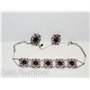 Image 5 : PURPLE CHOKER NECKLACE AND EARRING SET