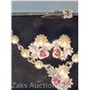 Image 2 : ROSE AND PEARL EARRINGS AND Y NECKLACE