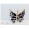 Image 1 : EYE CATCHING BUTTERLY RHINESTONE BROOCH VTG