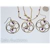 Image 2 : AVON 3 PIECE EARRING AND NECKLACE SET