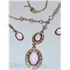 Image 2 : LAVENDER NECKLACE AND EARRING SET