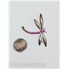 Image 1 : VINTAGE DRAGONFLY RHINESTONE BROOCH