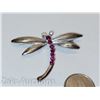 Image 2 : VINTAGE DRAGONFLY RHINESTONE BROOCH