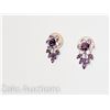 Image 1 : DELICATE RHINESTONE VINTAGE EARRINGS NO MARKS