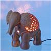 Image 4 : Coconut Shell Teak Elephant Lamp (CLB-300) (CLB-300)