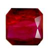 Image 1 : 2.5ct Square Octagon Blood Red Madagascar Ruby (GEM-17897)