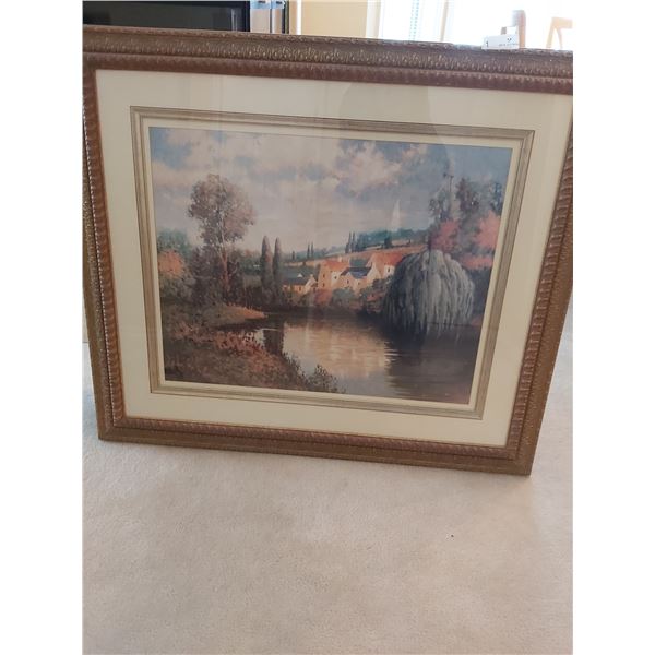 Summer At The Limoux Oil Painting With Handcrafting