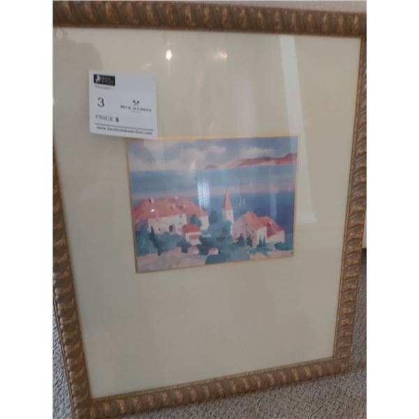 Seaside Village V Painting With Handcrafting