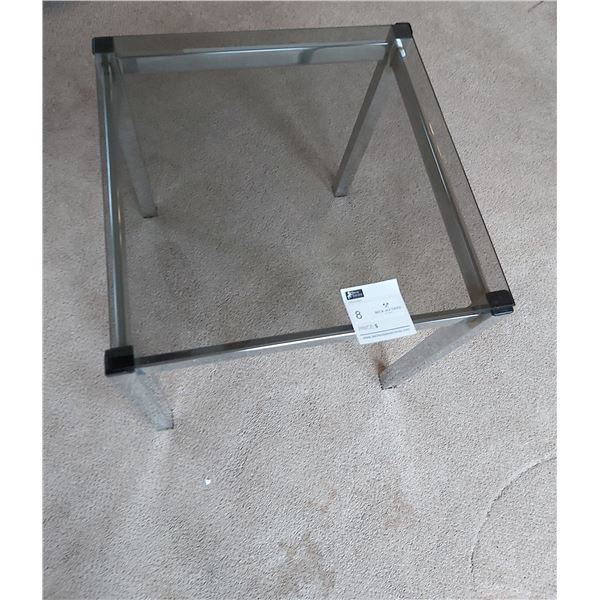 Chrome & Smoked Glass Top Table