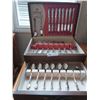 Image 1 : Rogers Silver Platted Cutlery & Wooden Box