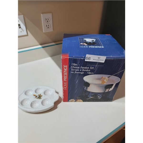 Home Presence 10-pc Cheese Fondue Set