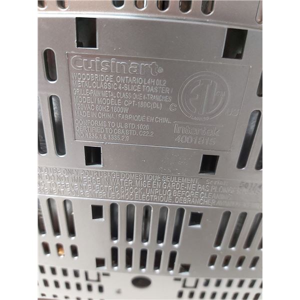 Cuisinart 4Slice Toaster Model CPT180C(DL) and Philips 1 cup coffee