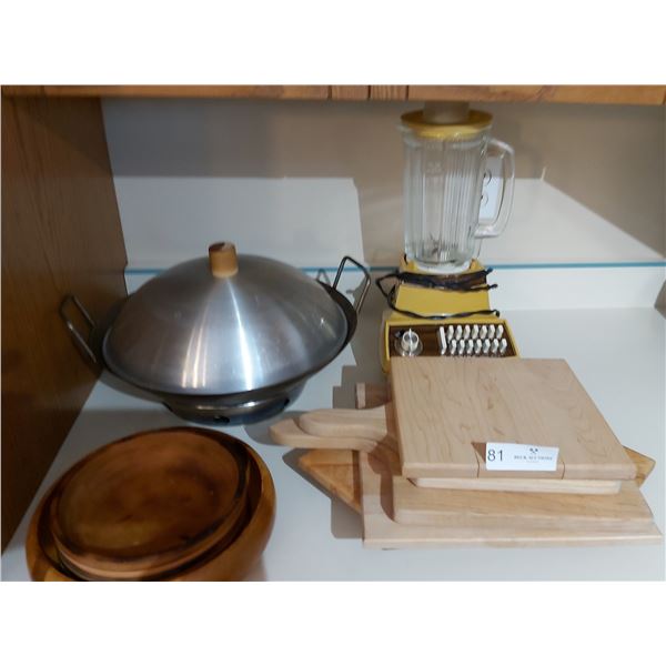 Waring Blender Nova 1 Series, Cutting Boards, Wok & Wooden Bowls