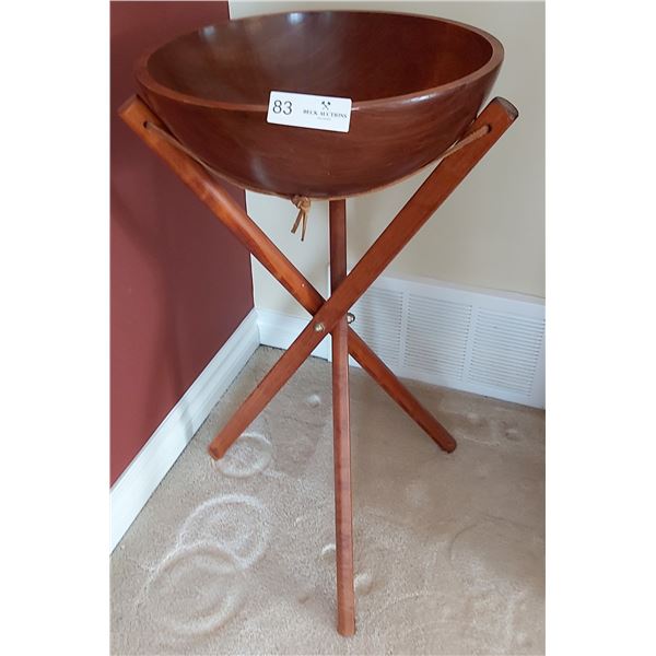 Wooden Bowl on Stand