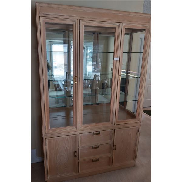 Drexel China Cabinet with Lights