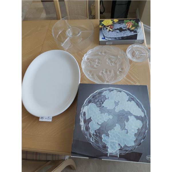 Assorted Decorative Serving Platters