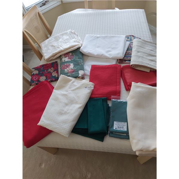 Assortment of Table Linens