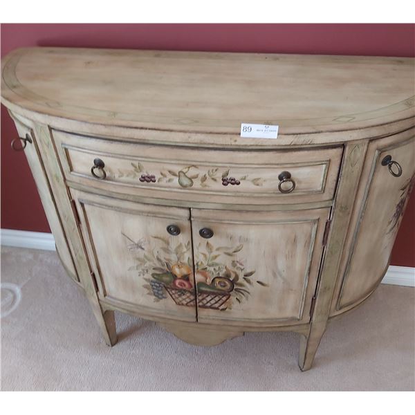 Hand Painted Pulaski Accent Cabinet